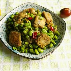 臭豆腐煎毛豆儿的做法[图]