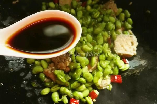 臭豆腐煎毛豆儿的做法图解13