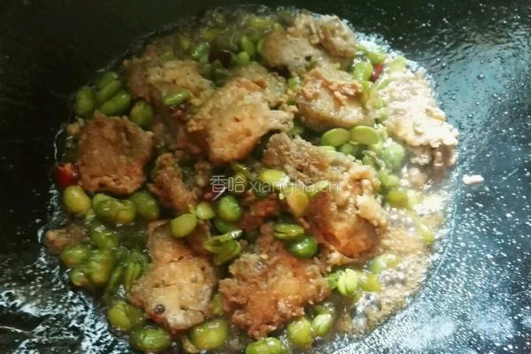 臭豆腐煎毛豆儿的做法图解15