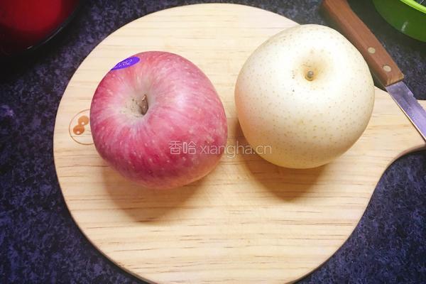 苹果梨子汁的做法图解1