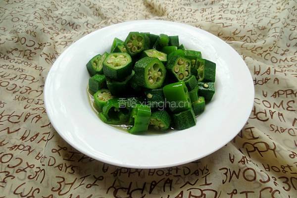 青椒炒秋葵
