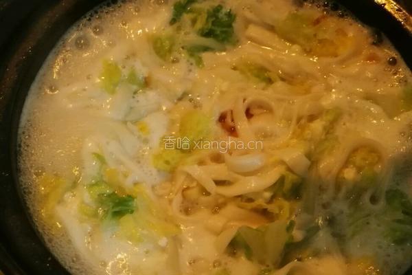 白菜炝锅面的做法图解9