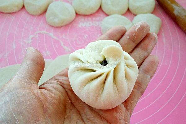 韭菜素包子的做法图解18