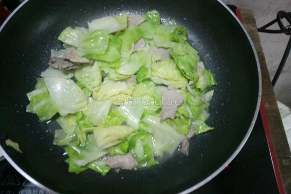 莲白盐煎肉的做法图解6