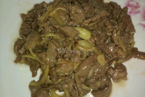莴笋炒牛肉的做法图解6