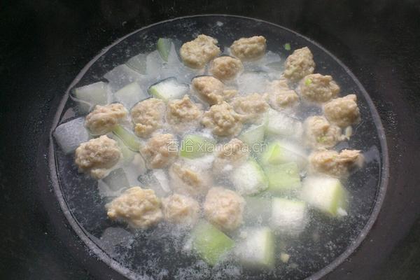 冬瓜汆丸子汤的做法图解7
