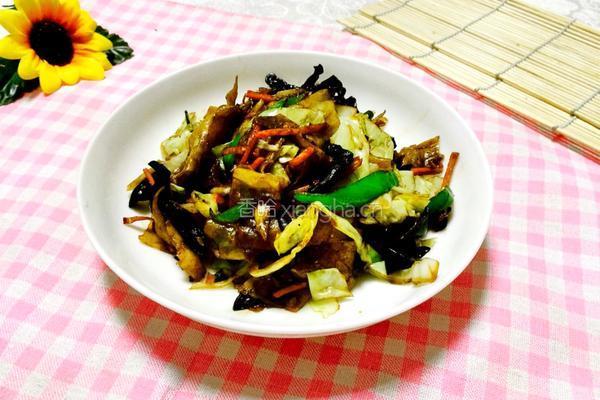 鱼香炒饼的做法图解7