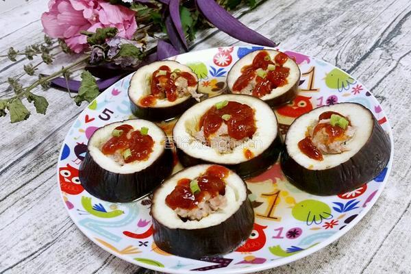 茄子酿肉的做法图解7