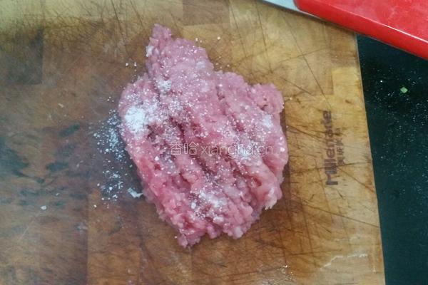 茄子酿肉的做法图解2
