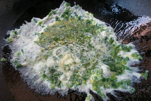 香菜煎鸡蛋的做法图解8