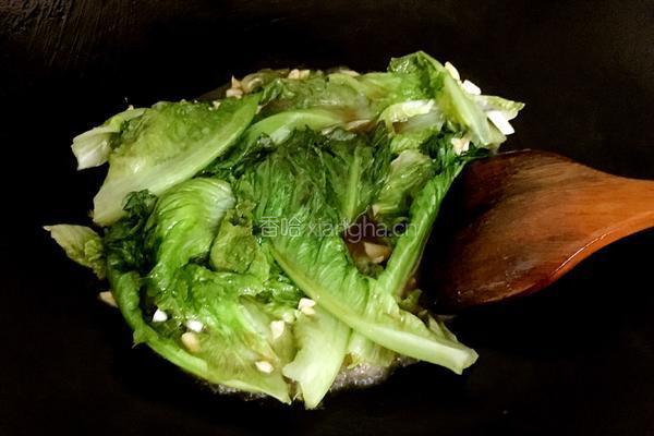 蚝油炒生菜的做法图解6