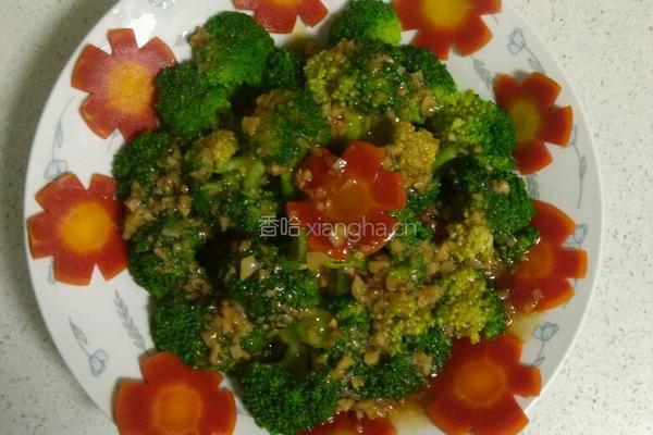 蒜蓉耗油西蓝花的做法图解8