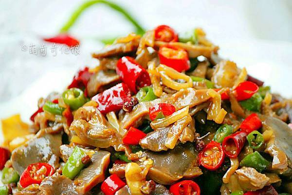 南昌风味辣脆鸭胗的做法图解14