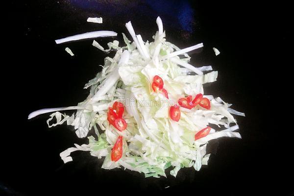 炒白菜丝的做法图解2