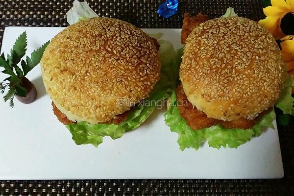 香辣鸡腿汉堡的做法图解15