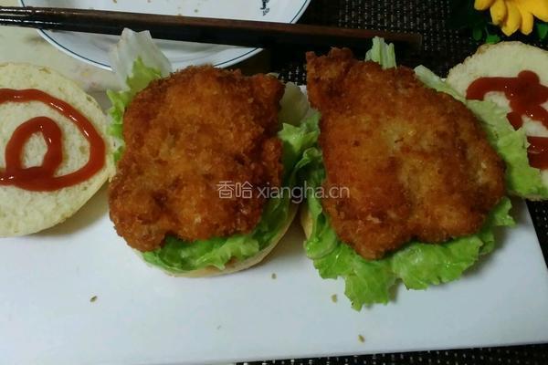 香辣鸡腿汉堡的做法图解14