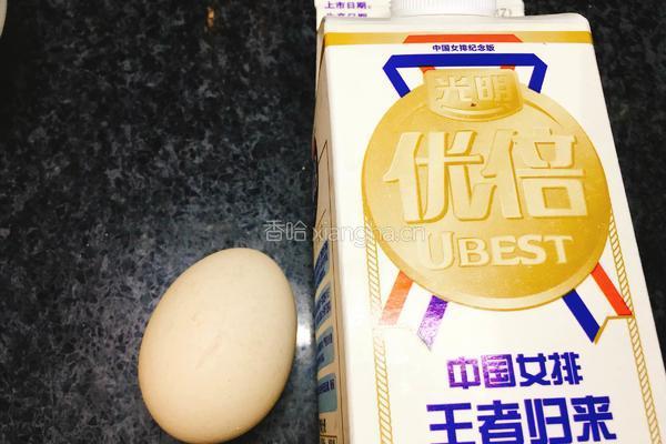 微波炉牛奶鸡蛋羹的做法图解1