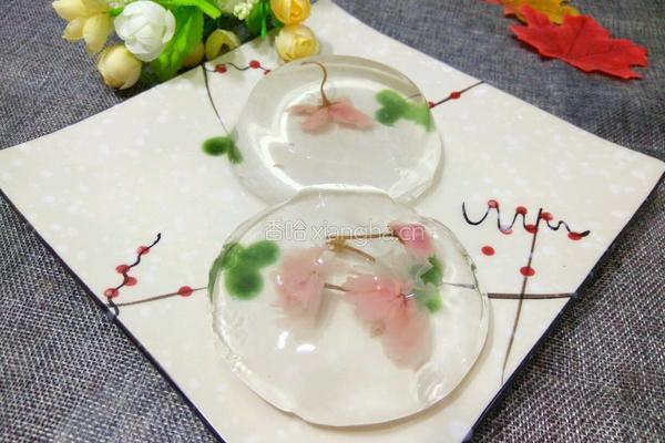 樱花果冻的做法图解8
