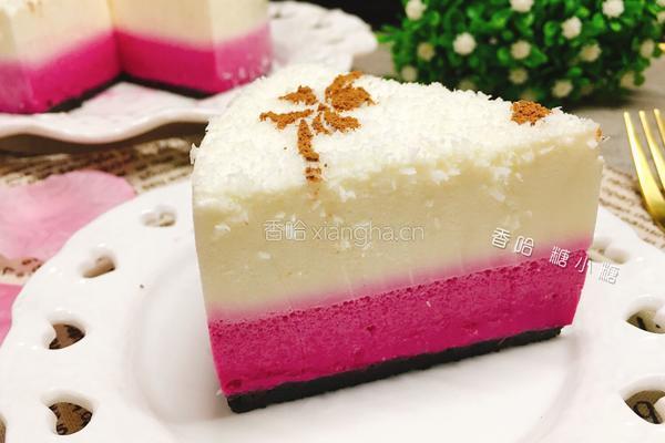 椰香火龙果慕斯的做法图解25