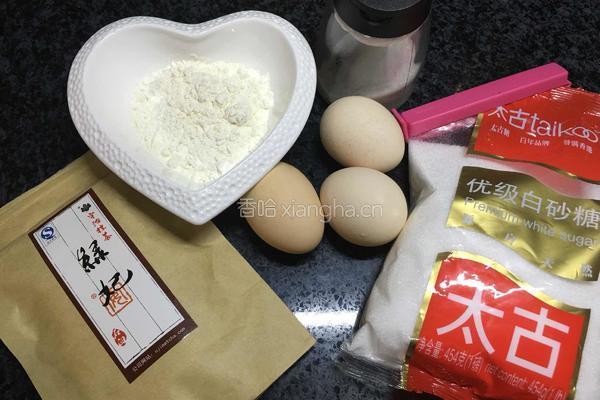 抹茶树干蛋糕卷的做法图解1