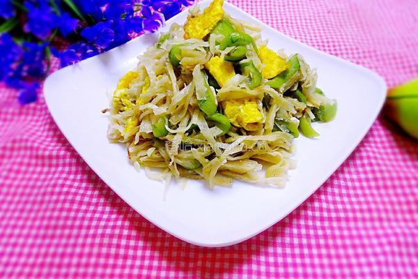 丝瓜鸡蛋炒饼的做法图解13