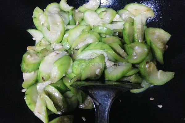 丝瓜鸡蛋炒饼的做法图解9