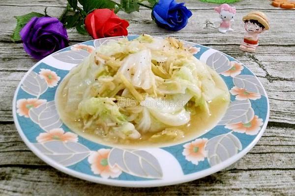 虾米炒大白菜的做法图解7
