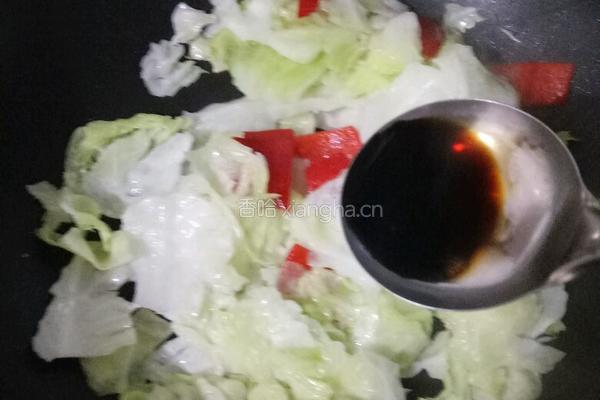 爆炒圆白菜的做法图解5