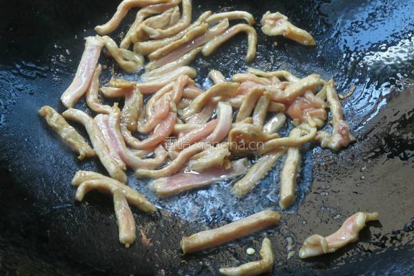 黄花炒肉的做法图解4