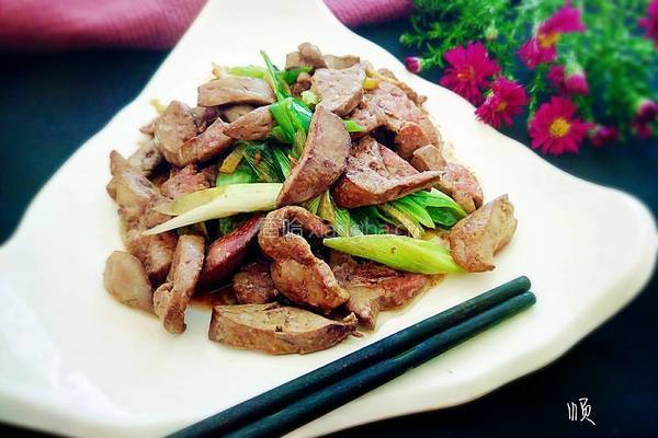 葱爆鸡肝的做法图解11