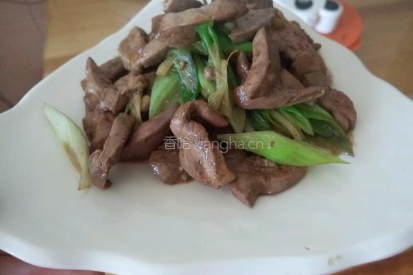葱爆鸡肝的做法图解10