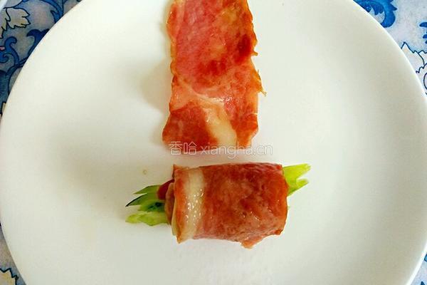 培根茄子卷的做法图解8