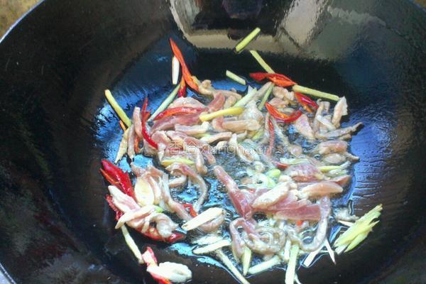豆苗炒肉的做法图解3