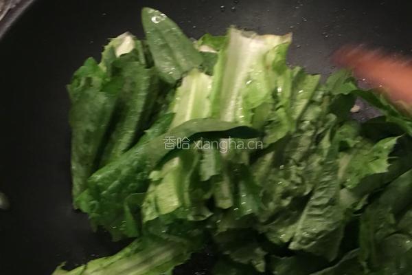 豆鼓油麦菜的做法图解3