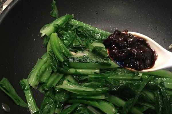 豆鼓油麦菜的做法图解4