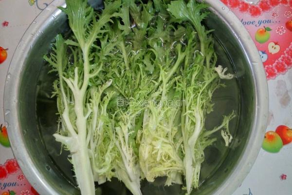 苦菊炒鸡蛋的做法图解1