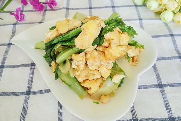 苦菊炒鸡蛋的做法图解11