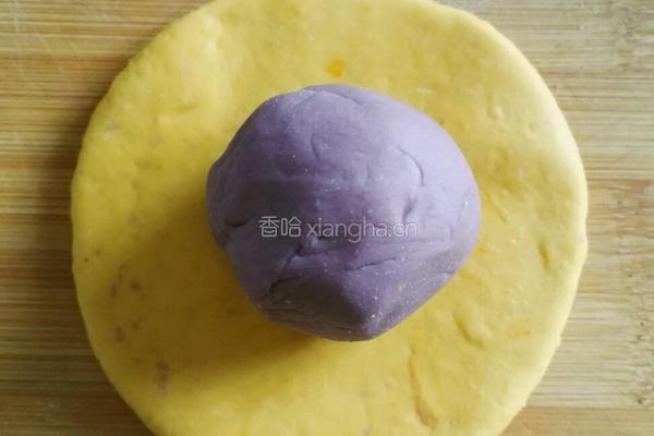 紫薯南瓜开花馒头的做法图解9