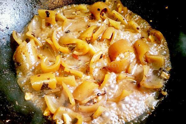 豉香猪皮焖苦瓜的做法图解9