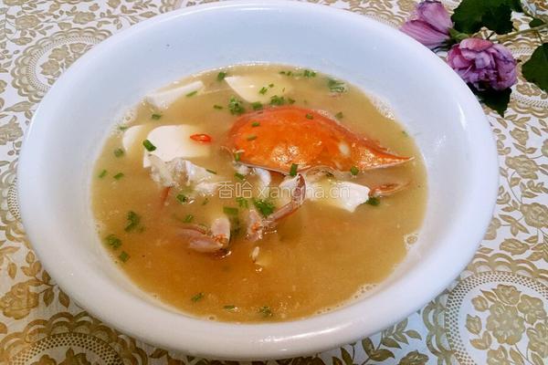 蟹煲豆腐