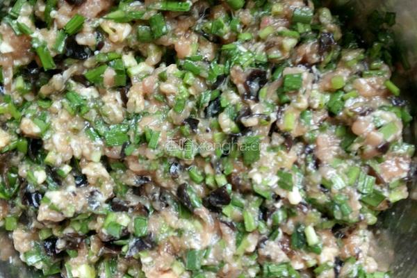 韭菜木耳馅饺子的做法图解7