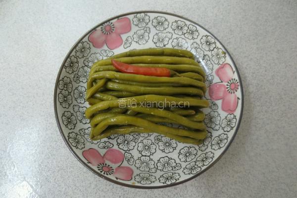 清炒酸豆角的做法图解1