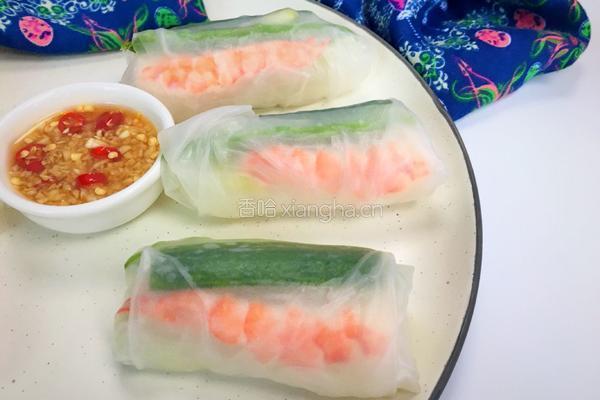 越南鲜虾米纸卷的做法图解9