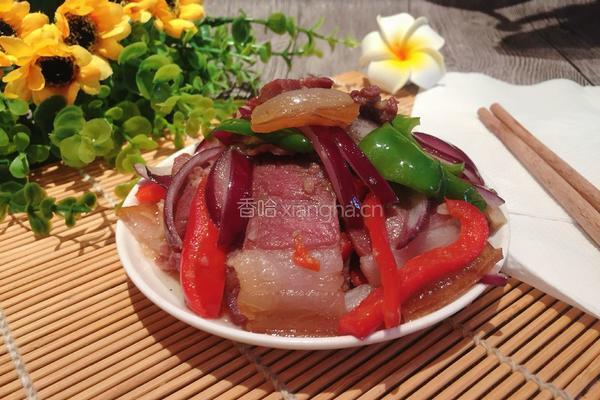 熏肉炒大蒜的做法图解7