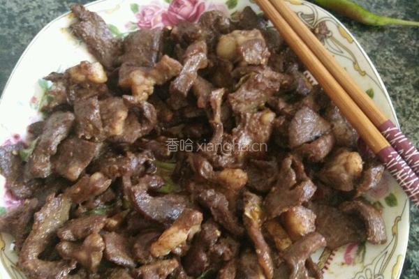 铁板猪心的做法图解3