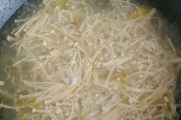 金针菇猪肝汤的做法图解5