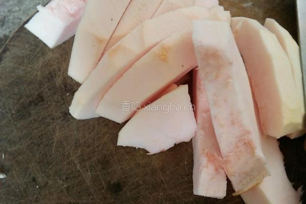猪肉炒柚皮的做法图解2