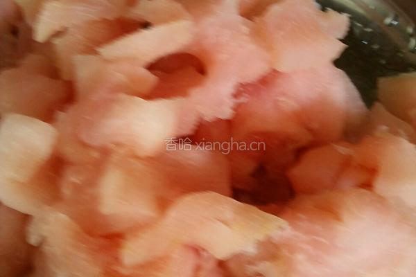 猪肉炒柚皮的做法图解4