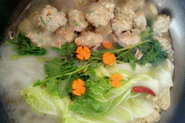 青菜水煮丸子的做法图解9
