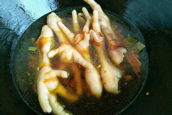 花生炖鸡脚的做法图解10